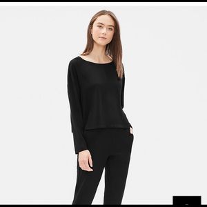 NWT Eileen Fisher size medium  black jumpsuit